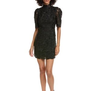 ba&sh Pavel Mini Dress, black, NWT, size 6